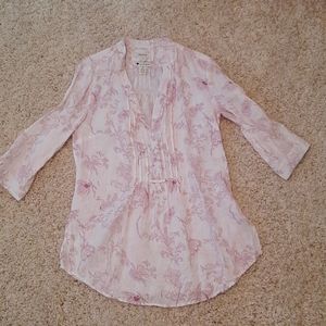 Linen tunic top